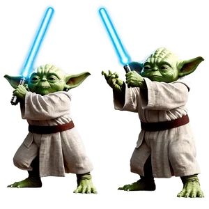 Yoda Force Pose PNG Sae6