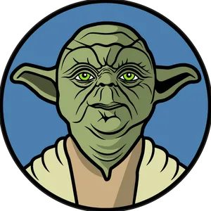 Yoda Iconic Jedi Master PNG image