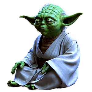 Yoda In Meditation PNG Rqv