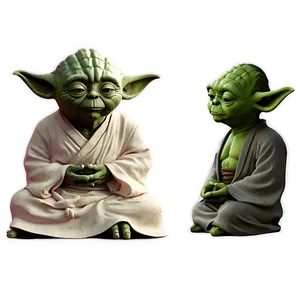 Yoda In Meditation PNG Wlg74