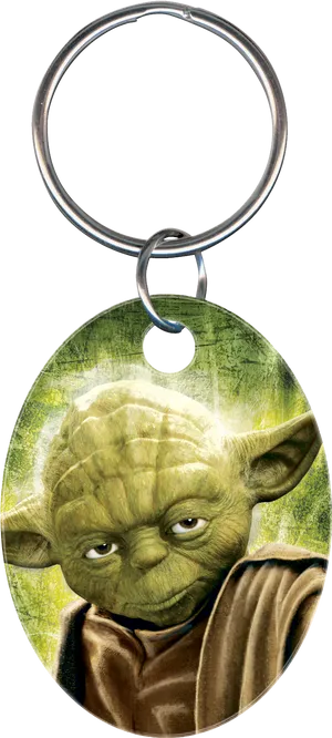 Yoda Keychain Star Wars Merchandise PNG image