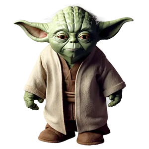 Yoda Mysterious Look PNG Jet PNG