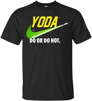 Yoda Nike Parody T Shirt Design PNG image