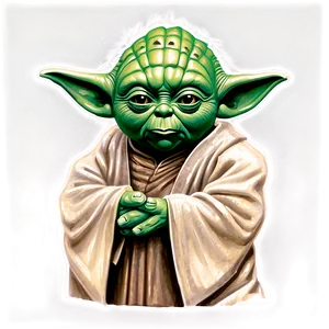 Yoda Vintage Art PNG 28