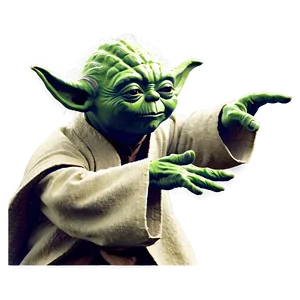 Yoda Vintage Art PNG 4