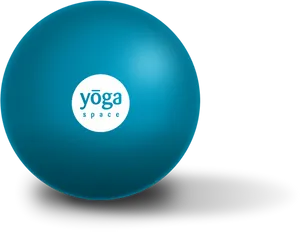 Yoga Ball Exercise Equipment Blue PNG image