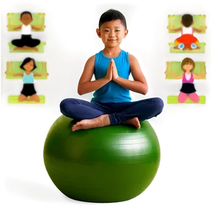 Yoga Ball For Kids PNG Wrp49
