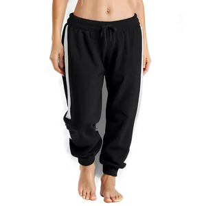 Yoga Black Sweatpants PNG Pjs PNG