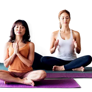 Yoga Class Sitting Poses Png 05252024 PNG image