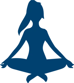Yoga Meditation Silhouette PNG image