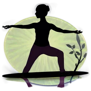 Yoga Person Silhouette Png Str PNG image