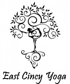 Yoga Tree Pose Silhouette Logo PNG image