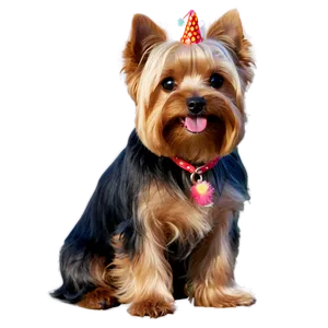 Yorkie Birthday PNG 96
