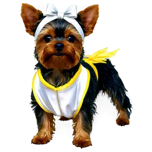 Yorkie In Costume Png 06242024 PNG image