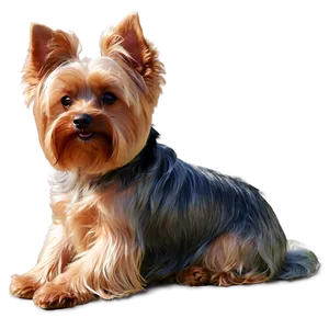 Yorkie In Sunlight PNG Nof