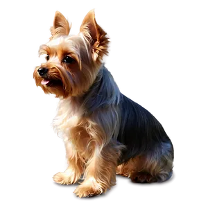 Yorkie Silhouette PNG Lin39 PNG