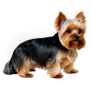 Yorkie Sitting Png Pci PNG image