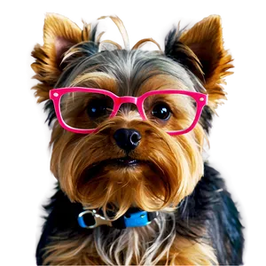 Yorkie With Glasses Png 86 PNG image