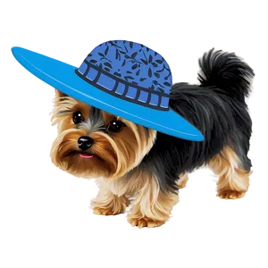 Yorkie With Hat Png 06242024 PNG image