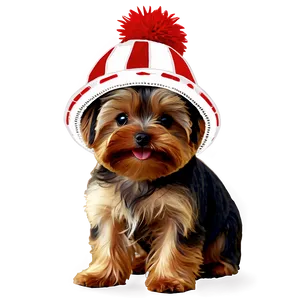 Yorkie With Hat PNG Yyq