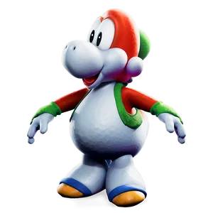 Yoshi's Power-up Pose Png 05232024 PNG image