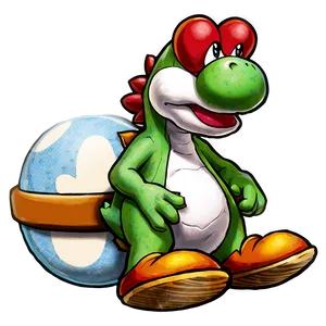 Yoshi With Egg Png Jrj57 PNG image