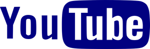 You Tube Logo Blue Background PNG image