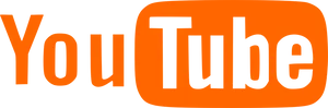 You Tube Logo Orange Background