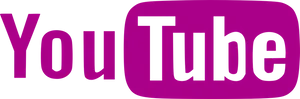 You Tube Logo Pink Background