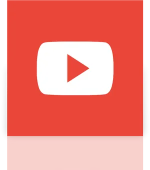 You Tube Logo Red Background PNG image