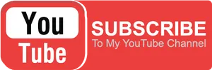 You Tube Subscribe Button Banner PNG image