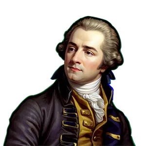 Young Alexander Hamilton Illustration Png 06202024 PNG image