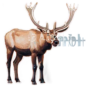 Young Caribou Playing PNG 06292024
