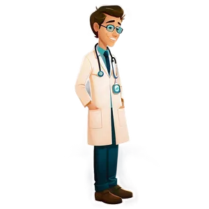 Young Cartoon Doctor PNG Wnt52 PNG