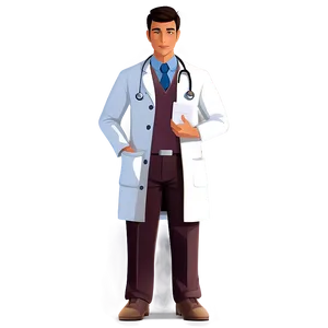 Young Doctor Cartoon Character PNG Mpw PNG