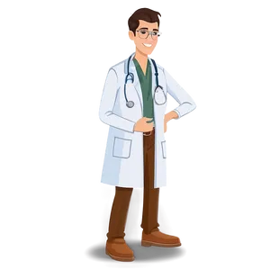 Young Doctor Cartoon Character PNG Tvt76 PNG