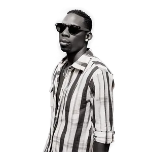 Young Dolph Black And White Png 06122024 PNG image