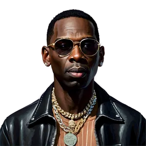 Young Dolph Caricature Png 06122024 PNG image