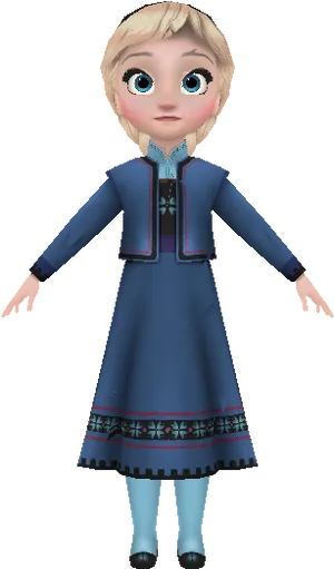 Young Elsa Frozen Character