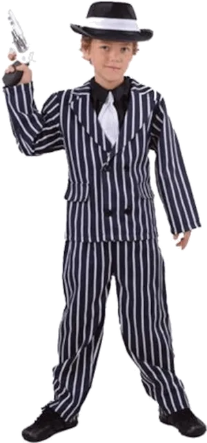 Young Gangster Costume PNG image