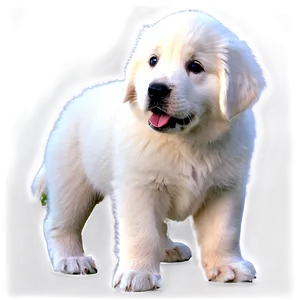 Young Great Pyrenees Puppy PNG 06292024 PNG