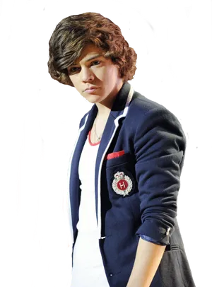 Young Male Celebrity Blazer PNG image