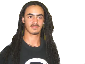 Young Manwith Dreadlocks PNG image