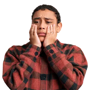 Young Sad Person In Despair PNG 06122024