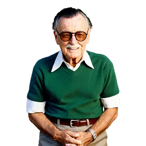 Young Stan Lee Vintage PNG 06242024