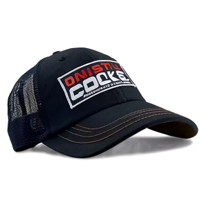 Youth Black Trucker Hat PNG 06282024