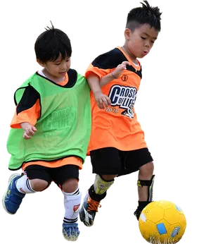 Youth Soccer Competition Action PNG image