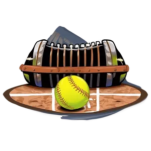 Youth Softball Clipart Png 06282024 PNG image