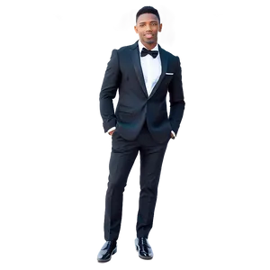 Youthful Black Tie Style PNG 14 PNG