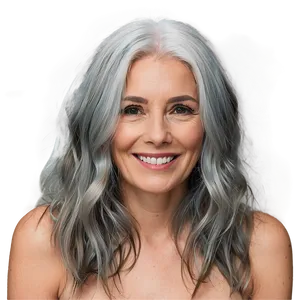 Youthful Grey Hair Png Nxj87 PNG image